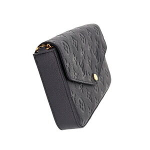 Louis Vuitton Long Pochette Bag Empreinte Noir Felicie Black Shoulder LV